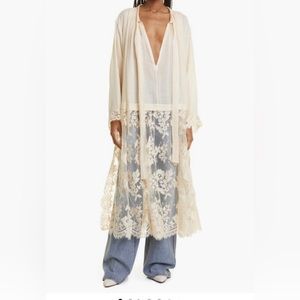 NWT $1950 Zimmermann Luminosity Lace Tie Neck Tunic in size 1 (fits like 6 US)!
